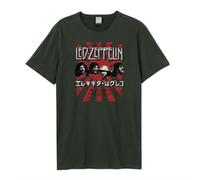 LED ZEPPELIN - BURST AMPLIFIED VINTAGE CHARCOAL XX LARGE - T-shirt