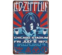 Led Zeppelin Funny Coffee Metal Tin Sign For Home Office Coffee Bar Decor 8x12inch