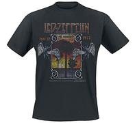 Led Zeppelin Inglewood Men T-Shirt Black S, 100% Cotton, Regular