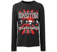 Led Zeppelin Japanese Burst Long Sleeve T Shirt M Black
