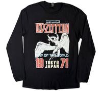 Led Zeppelin Japanese Icarus Logo Long Sleeve T-Shirt Black, Black, XL