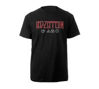 Led Zeppelin Logo & Symbols Official Mens T-Shirt