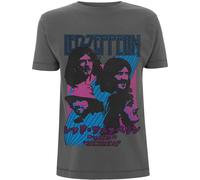Led Zeppelin Men's Cotton T-Shirt in Charcoal | Size: Small Led Zeppelin Charcoal S