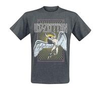 Led Zeppelin Men's Icarus T-Shirt in Dark Grey | Size: Medium Led Zeppelin Dark Grey M
