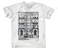 Led Zeppelin Men's Physical Graffiti T-Shirt White | Officially Licensed Merchandise, White, Large