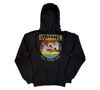 Led Zeppelin Men's US Tour 1975 Pull Over Hoodie in Black | Size: Small Led Zeppelin Black S