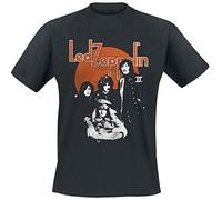 Led Zeppelin Orange Circle T-Shirt Black L