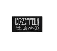 Led Zeppelin Silver Patch Badge Embroidered Iron on Applique Souvenir Accessory