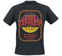 Led Zeppelin T Shirt 1971 Wembley Band Logo Official Mens Black XXL
