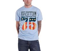 CID Men's Led Zeppelin - Us 75 T - Shirts, Blue, X-Large