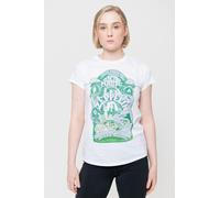 Led Zeppelin T Shirt Electric Magic Band Logo Official Womens Skinny Fit White
