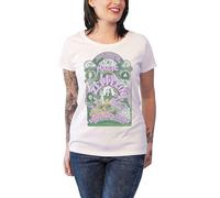 Led Zeppelin T Shirt Electric Magic Band Logo Official Womens Skinny Fit White