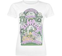 Led Zeppelin T Shirt Electric Magic Band Logo Official Womens Skinny Fit White M