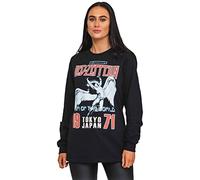 Led Zeppelin T Shirt Japanese Icarus Band Logo New Official Black Long Sleeve Size S, Black, S