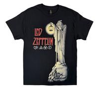 Led Zeppelin T Shirt Stairway to heaven Hermit Band Logo new Official Mens Black