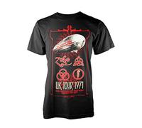 (2XL) Led Zeppelin 'UK Tour 1971' (Black) T-Shirt