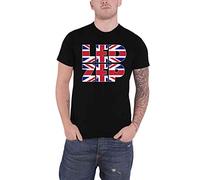 Led Zeppelin T Shirt Union Jack Type Band Logo Official Mens Black M