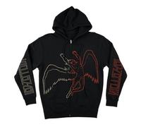 Led Zeppelin Unisex's Angel Sky Zip Hood Sweatshirt, Black, M