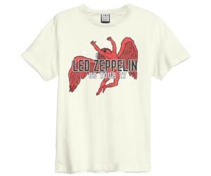 LED ZEPPELIN US TOUR 77 (ICARUS) AMPLIFIED VINTAGE WHITE XX LARGE - T-shirt