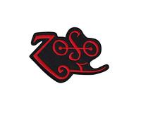 Led Zeppelin Zoso Red Patch Badge Embroidered Iron on Applique Souvenir Accessory