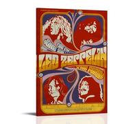 Led ZepplinArt Canvas Print of Oil Paintings Reproduction Modern Canvas Print Artwork Abstract Landscape Pictures Printed on Canvas Wall Art for Home Office DecorationsFrame-style24x36inch(60x90cm)