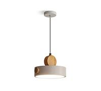 LED30W Nordic Industrial Pendant Light Three Color Dimming Single Head Wrought Iron Lampshade Macaron Ceiling Pendant Lamp Restaurant Living Room Hanging Lamps
