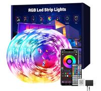 Ledagic LED String Lights for Bedroom 60M 2 Rolls Up to 30M RGB Music Sync with App Remote Control Color Changing LED Lights for Bedroom