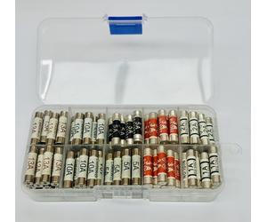 Ledangel Basics FuseBox - 100x Colour-Coded BS1362 Plug Fuses (1A-13A) in Portable Carry Case | Ideal for Appliances, DIY, & Home Repairs