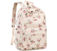 LEDAOU Corduroy Flowers Backpack for Teen Girls, Large Laptop Backpack, 24L, School, Casual, Floral Pattern