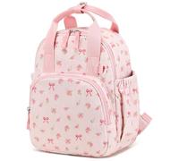 LEDAOU Kids Waterproof Backpack for Children 2-4 Years Nursery School Boys Girls, Pink Butterfly Knot212, Little one