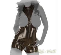 Ledapol - Extravagant Lacquer Pants-Body Open With Zip In Various Colors