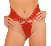 Ledapol - Real Leather Harness Studded Open Slip In Various Colors
