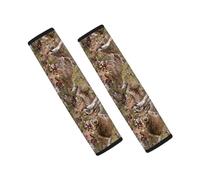 LedBack 2 Packs Car Seat Straps Shoulder Pads Tribal Stripe Camo Forest Deer Seat Belt Covers Soft Seat Belt Pad Cushion Pillow for Children