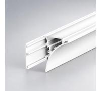 LEDBRITE ALP4936W Coving LED Aluminium Profile 2m White with Diffuser (4) | Coving LED Profile, Frosted Diffuser, End Caps Included, 2m Length, Up to 14mm LED Strip