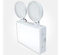 LEDBRITE Emergency Non-Maintained Adjustable Twin Head LED Spot Lighting Emergency Exit Light Fire Safety Lighting 4W 6500K Daylight