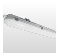 LEDBRITE LED Batten Light Anti Corrosive 140Lm/W IP65 Rated Waterproof Polycarbonate Indoor & Outdoor Vapour Proof Ceiling Garage Warehouse Strip Light (Microwave Sensor & Emergency, 6ft)