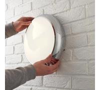 LEDBRITE LED Bulkhead Fitting 18W IP65 Polished Chrome Base 2D Fitting