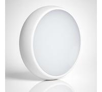 LEDBRITE LED Ceiling Light Bulkhead 16W Fitting IP65 (Emergency + Microwave Sensor) 5CCT Switchable 2700K,4000K,6000K LED Outputs