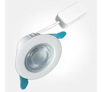 LEDBRITE LED Recessed Ceiling Lights Dimmable Downlight, 5W & 8W IP65 LED Bathroom Spotlights, Warm White 3000K-Neutral White 4000K-Cool White 6000K Adjustable, Cut Φ65-76MM