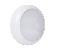 LEDBRITE LED Wall & Ceiling Light 2D Bulkhead 12 W IP65 3000/4000 / 6400K CCT Switchable White Round Emergency + Sensor Weatherproof