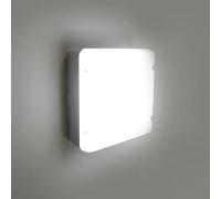 LEDBRITE Square Ceiling & Wall Light, CCT & Wattage Selectable, White Body, 110Lm/W Energy Efficient, LED Utility Lamp for Kitchen, Bathroom, Garden, Hallway, Office, Utility Areas etc...… (Standard)