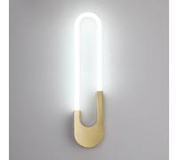 Ledd Wall Light Modern Wall Sconce Lighting Linear Wall Lamp Simple Metal Wall Sconces Geometric Wall Mount Lights for Living Room Bedroom Bedside Hallway Stairs/3000K/60Cm