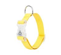 LedDog Reflective Collar with Adjustable Pure Cotton and Elastic Dog Collar Suitable for Accessories for Small Medium Large Dogs(Yellow,(36-50) CM)