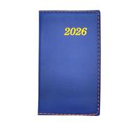 Leddy Living 2026 Weekly Diary 8.5 x 14 cm Soft Touch Cover Eco Friendly Unbleached Paper Elegant and Functional Design from January to December in Italian (Blue)