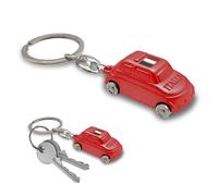 Leddy Living 500 3D Pocket Key Ring with Italian National Flag Italy Metal Key Ring for Men and Women, Gift Idea, red, One size