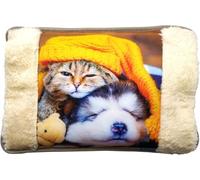 Leddy Living Electric Hot Water Bag 26 x 19 cm 500W - Wireless Rechargeable Quick Warmer with Plush Pockets for Hands, Pain Relief and Cold, Soft and Safe Design for Dogs & Cats (MOD 03)