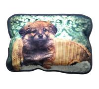 Leddy Living Electric Hot Water Bottle 28 x 19 cm 500W - Rechargeable Wireless Quick Warmer for Hands and Belly, Pain Relief and Cold, Puppy Dog Design, Washable Surface