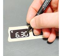 Leddy Living Euro Digit Price Labels, 38 x 20 mm, Customisable with Marker Pen Digital Segment System for Markets Shops (1008 Labels)