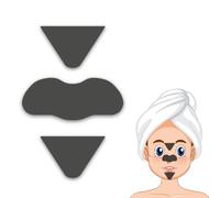 Leddy Living T-Zone and Nose Clear-Up Strips - With Vegetable Charcoal, Organic Ginger, and Glycolic Acid - Patches for Blackheads and Cleansing Facial Impurities, Forehead + Nose + Chin
