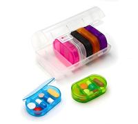 Leddy Living Weekly Pill Box 7 Days 21 Compartments Organizer Daily Morning Afternoon Evening with 7 Coloured Removable Pill Boxes for Travel and Home
